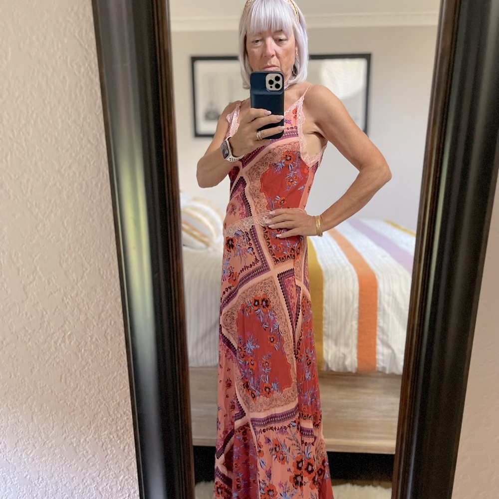 FREE PEOPLE Boho Maxi Dress Size XSmall NWT
